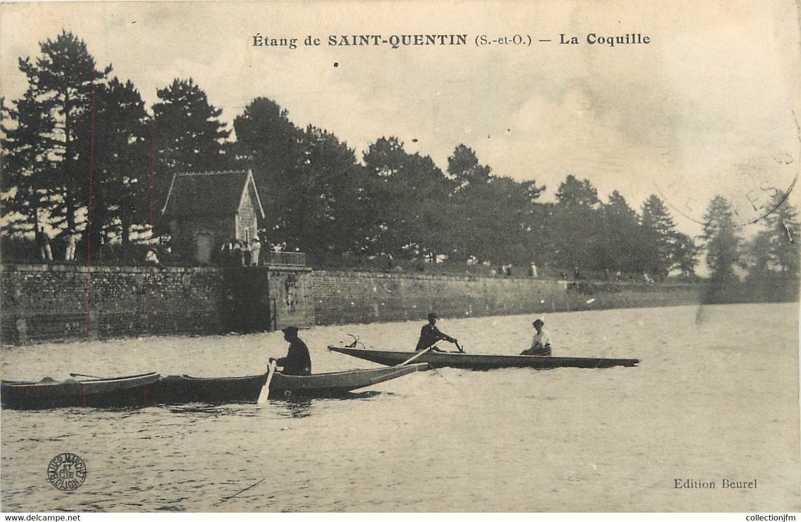 / CPA FRANCE 78 "Saint Quentin, la coquille"