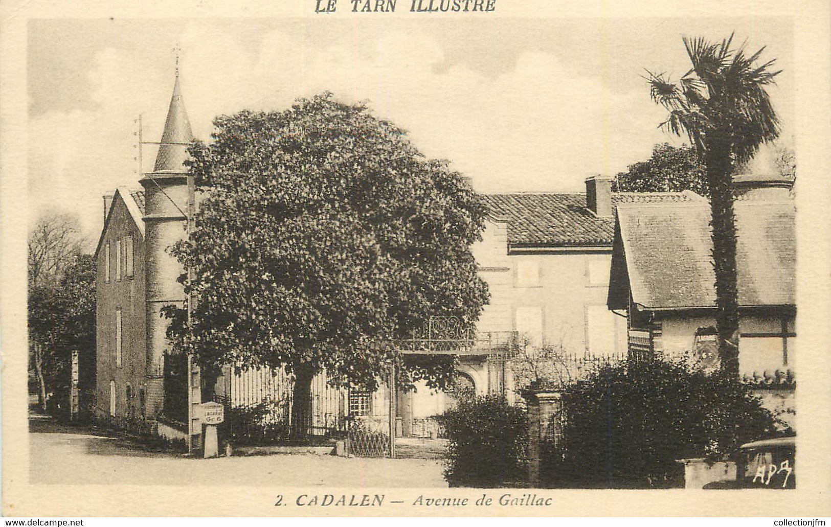 CPA FRANCE 81 "Cadalen, Avenue de Gaillac".