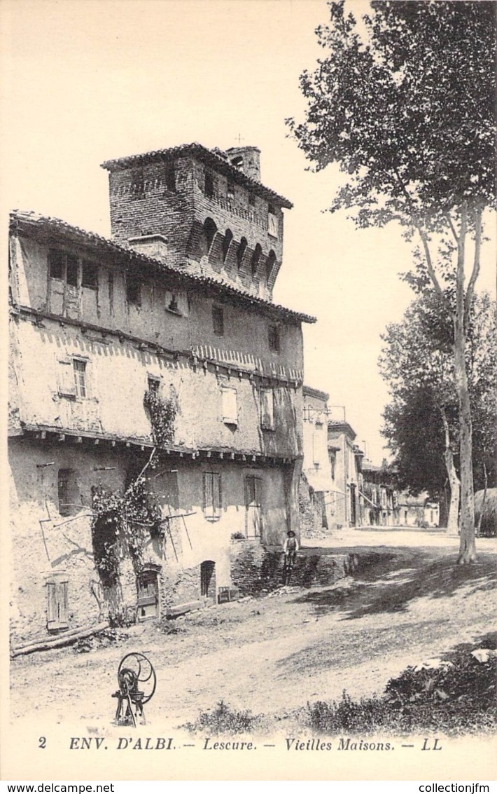 CPA FRANCE 81 "Lescure, vieilles maisons"