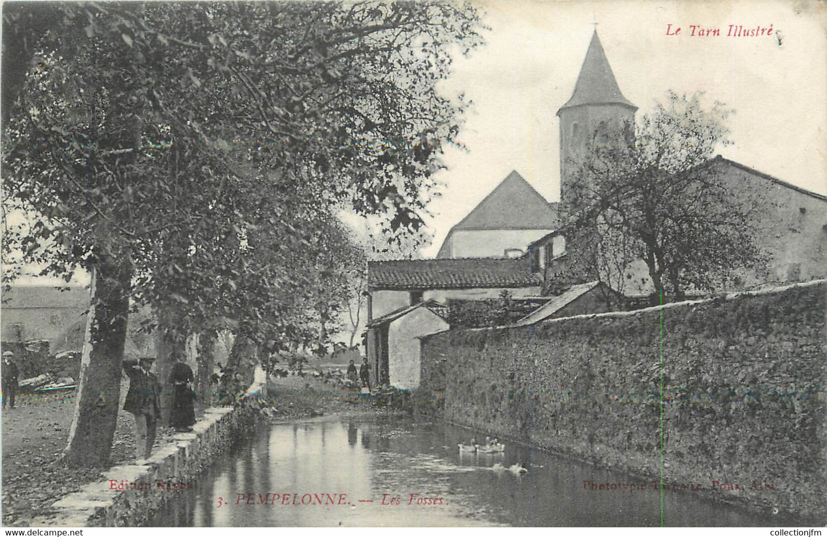 CPA FRANCE 81 Pampelonne, Les fossés".