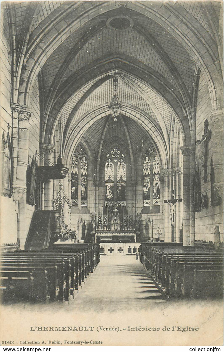 CPA FRANCE 85 "L'Hermenault, interieur de l'Eglise"