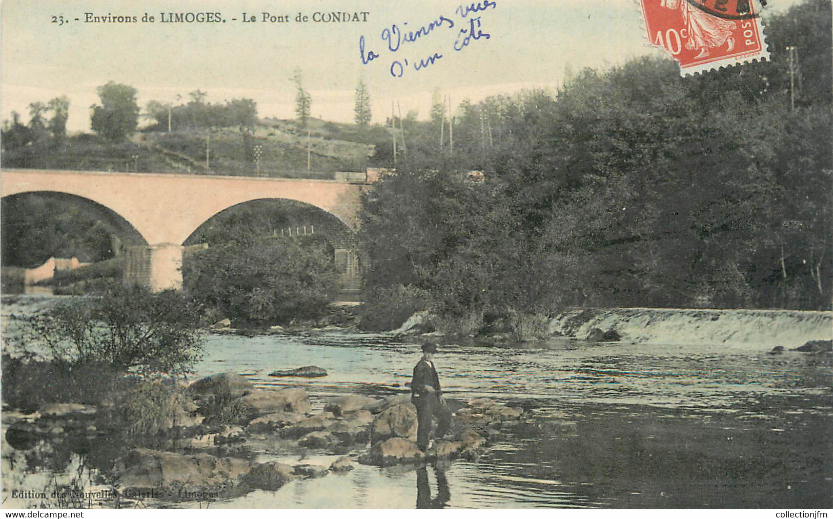 . CPA FRANCE 87 "Condat, Le pont"