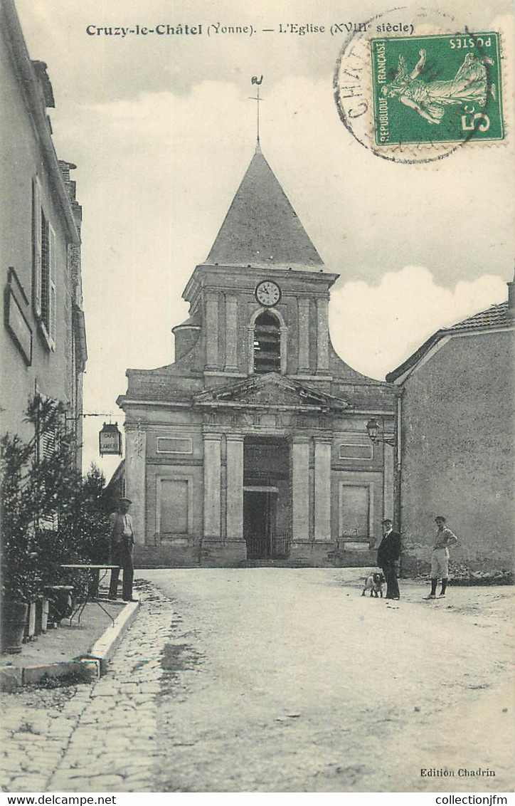 CPA FRANCE 89 " Cruzy le Chatel, L'église"