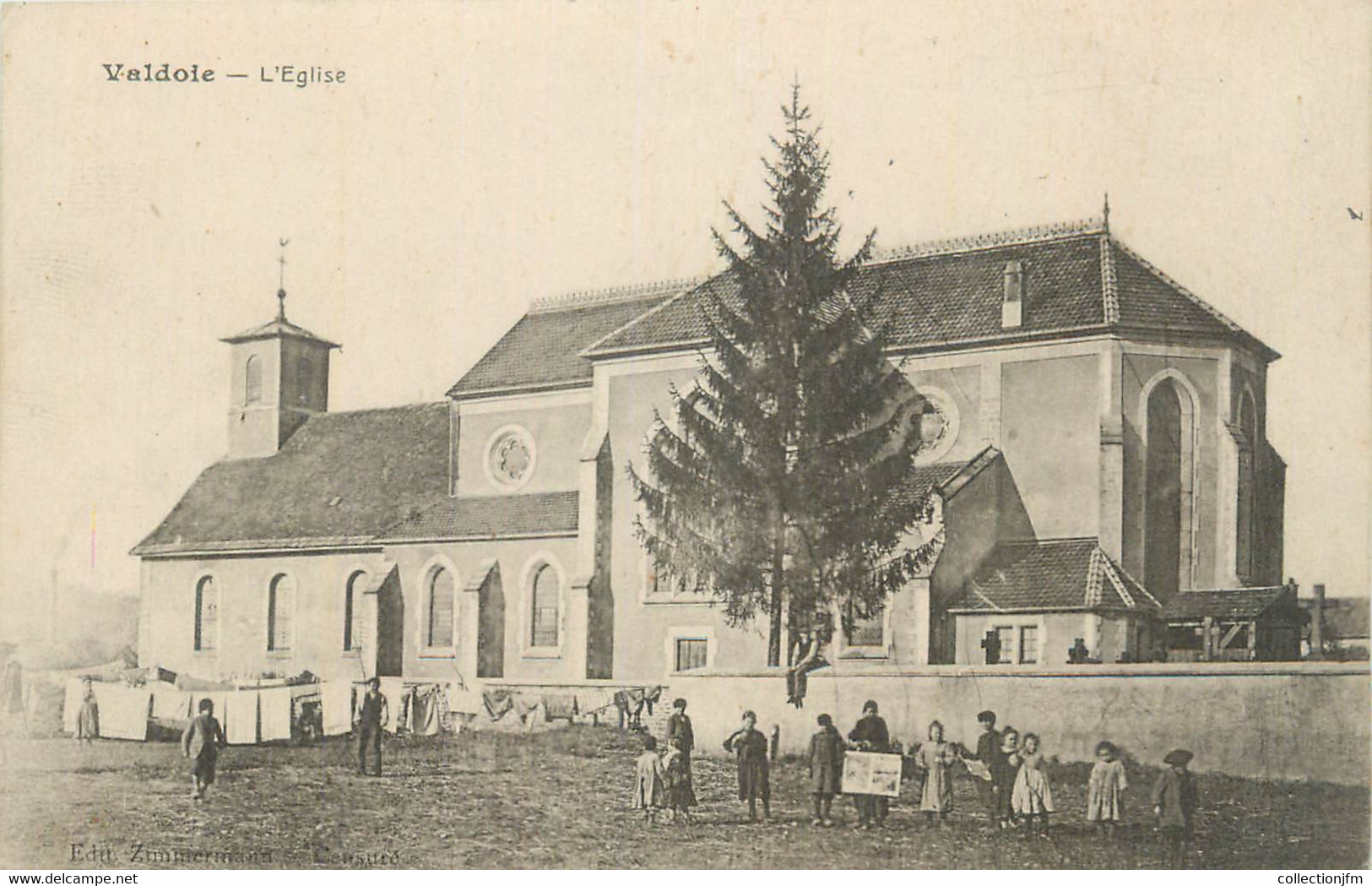 CPA FRANCE 90 " Valdoie, L'église".