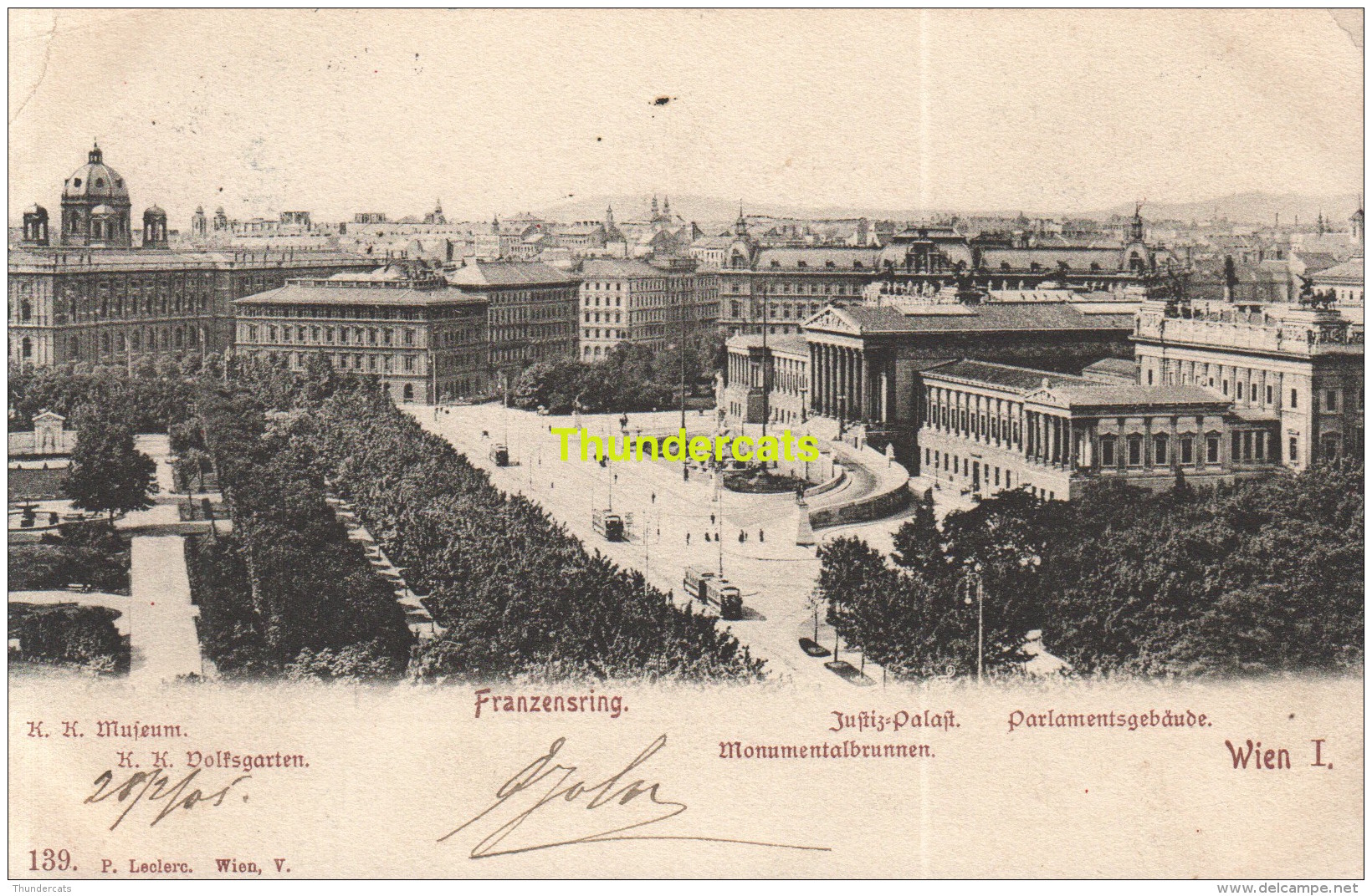 CPA FRANZENRING WIEN JUSTIZ PALAST MONUMENTALBRUNNEN PARLAMENTSGEBAUDE