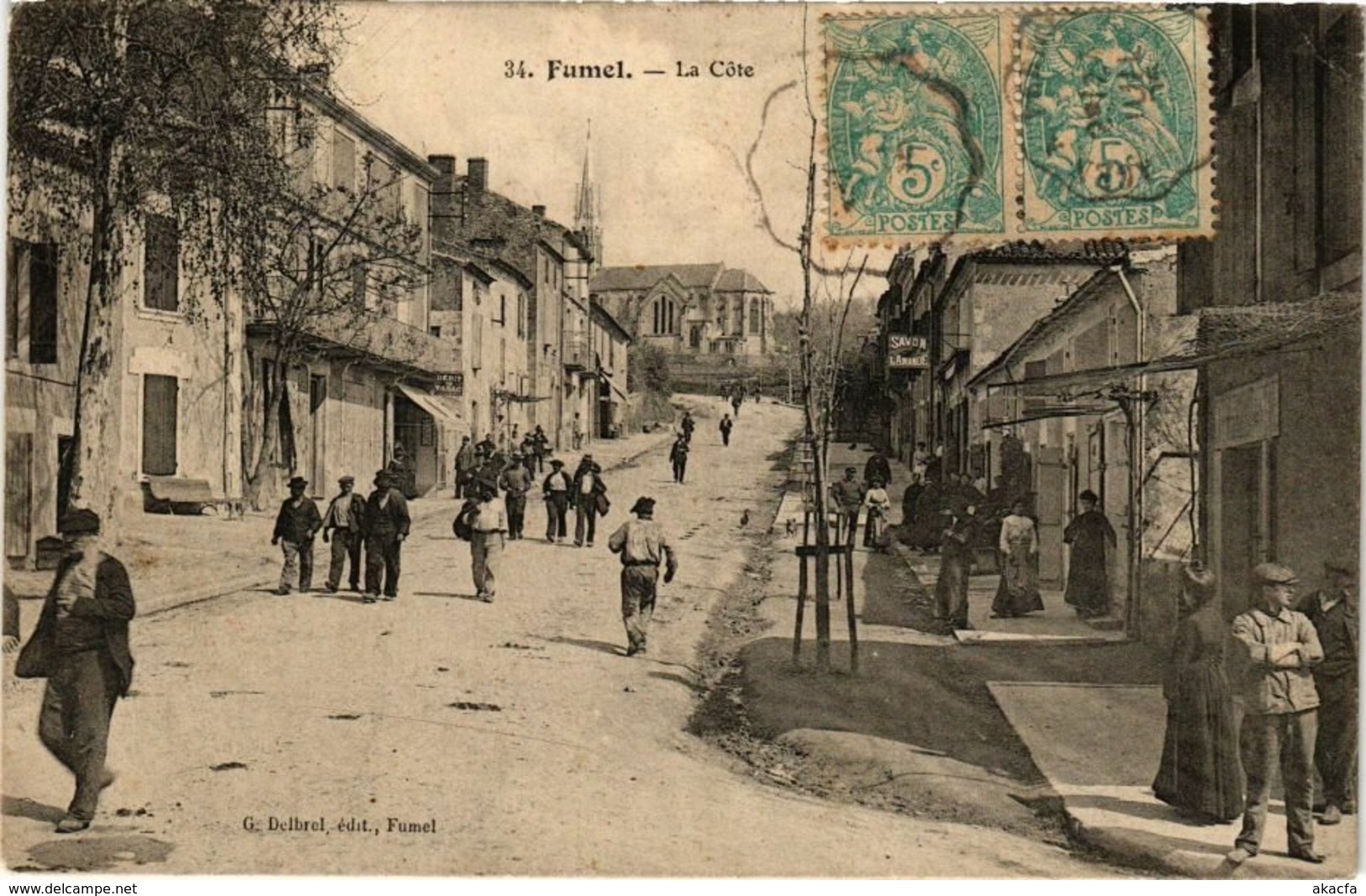 CPA FUMEL-La Cote (264187)