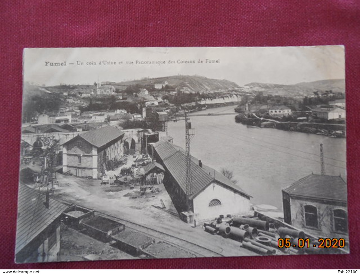 CPA - Fumel - Un coin d'Usine et vue Panoramique des coteaux de Fumel