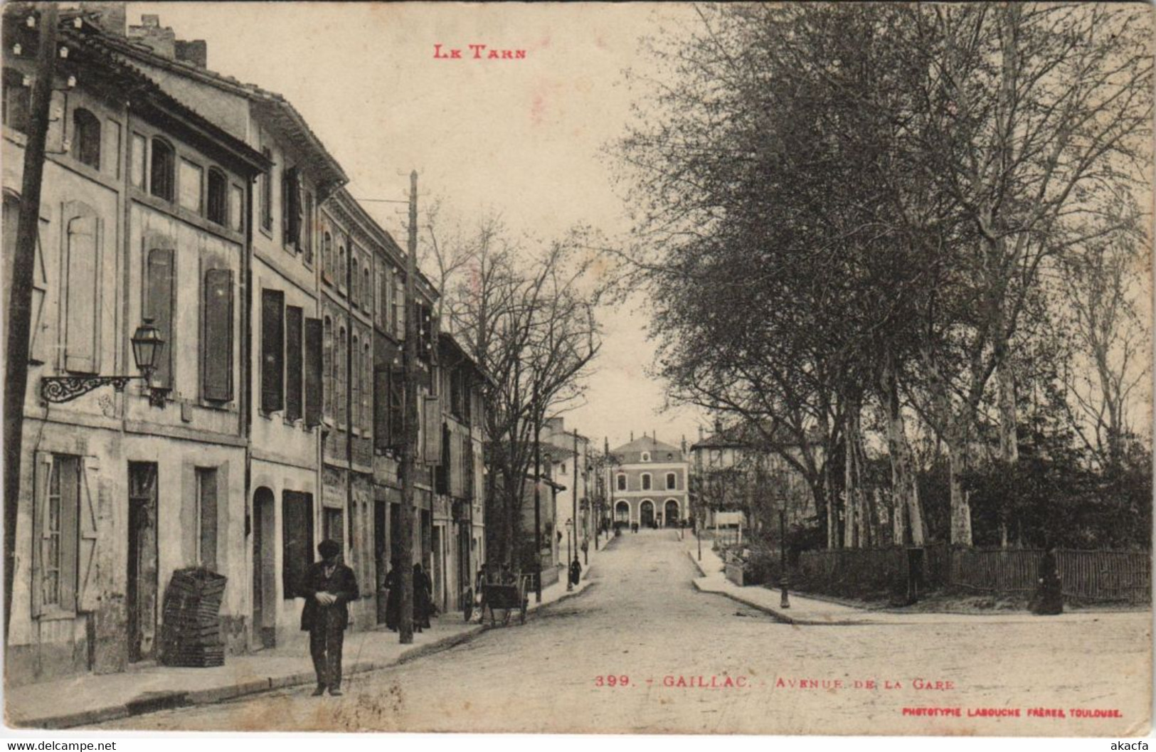 CPA GAILLAC Avenue de la Gare (1087557)