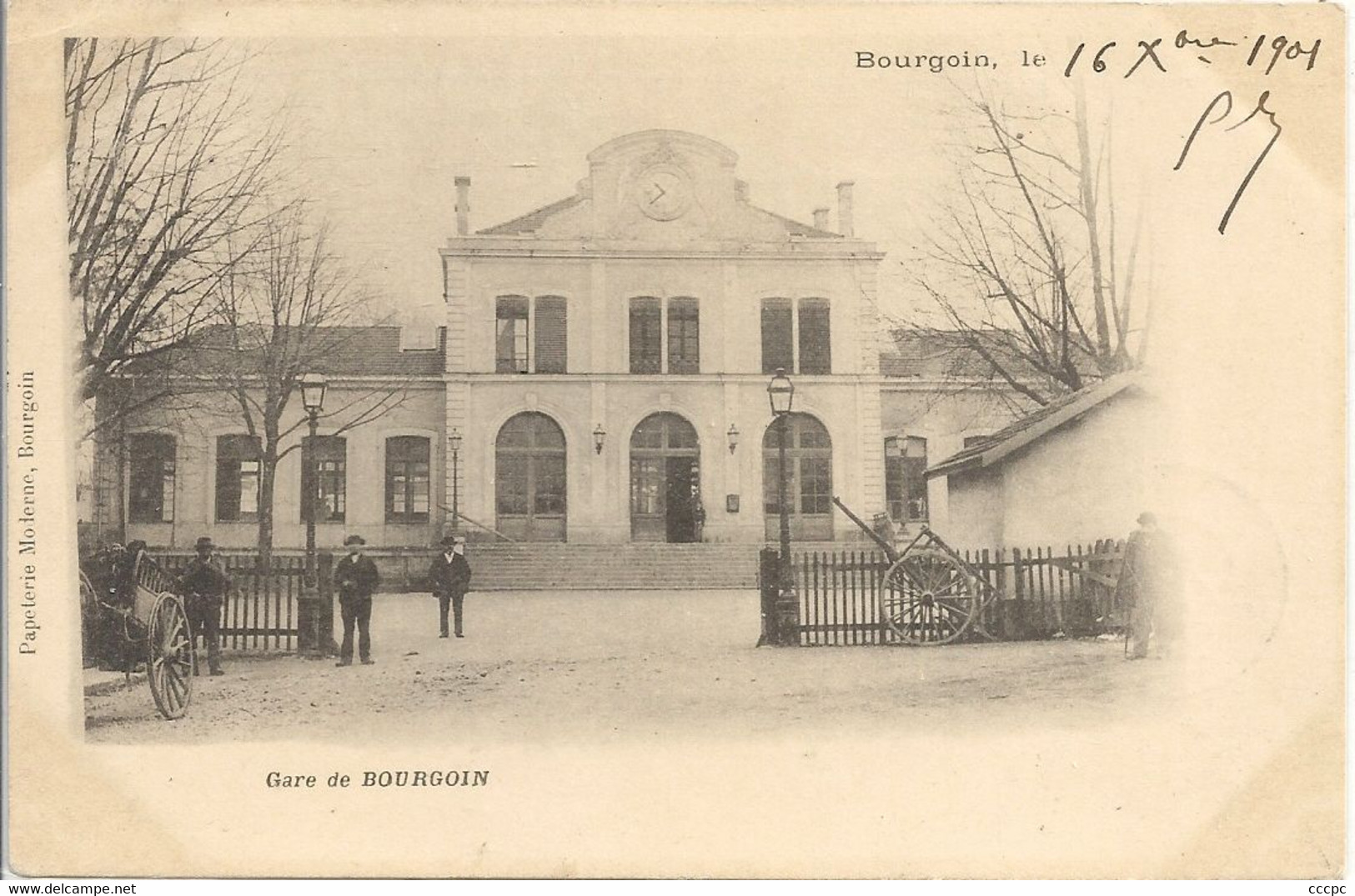 CPA Gare de Bourgoin