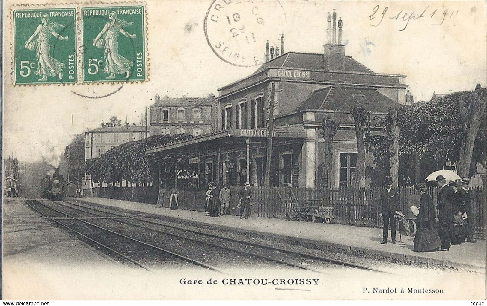 CPA Gare de Chatou - Croissy