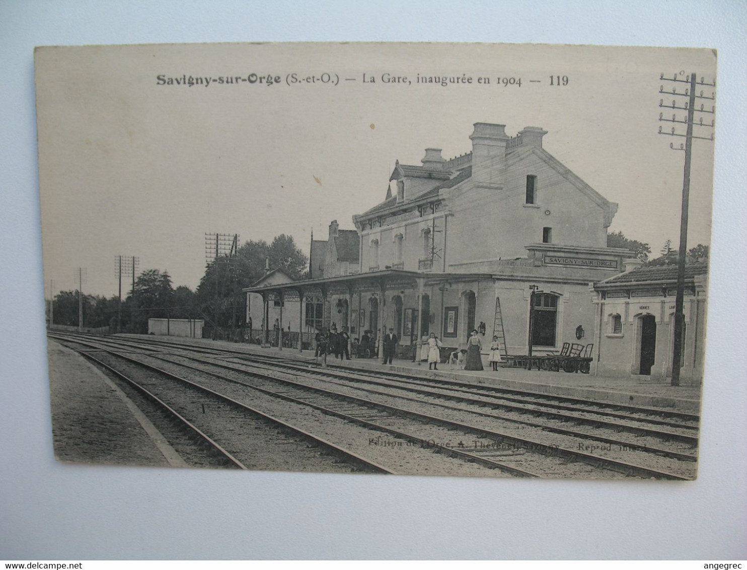 CPA   Gare  Savigny sur Orge   La Gare Inaugurée en 1904