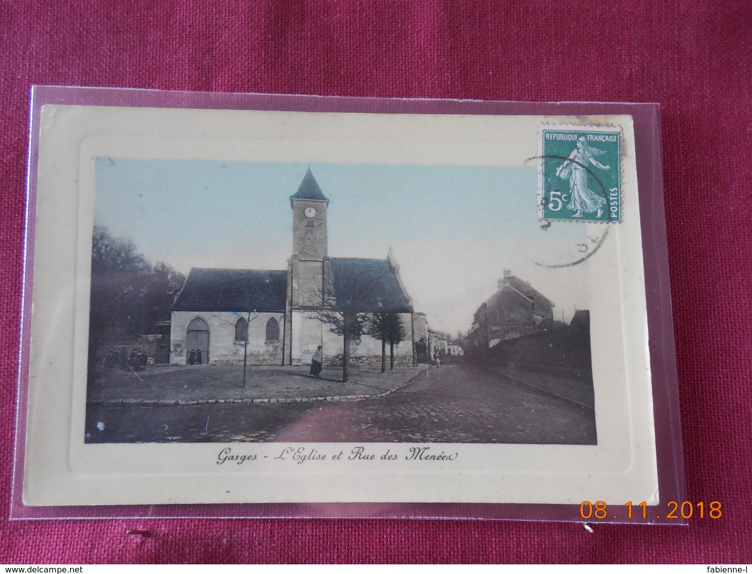 CPA - Garges - L'Eglise et Rue des Ménéen