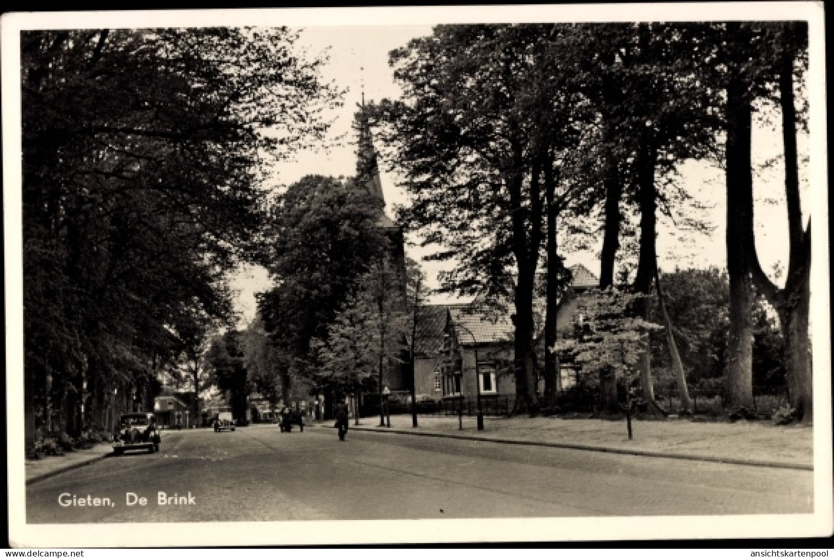 CPA Gieten Drenthe Niederlande, De Brink