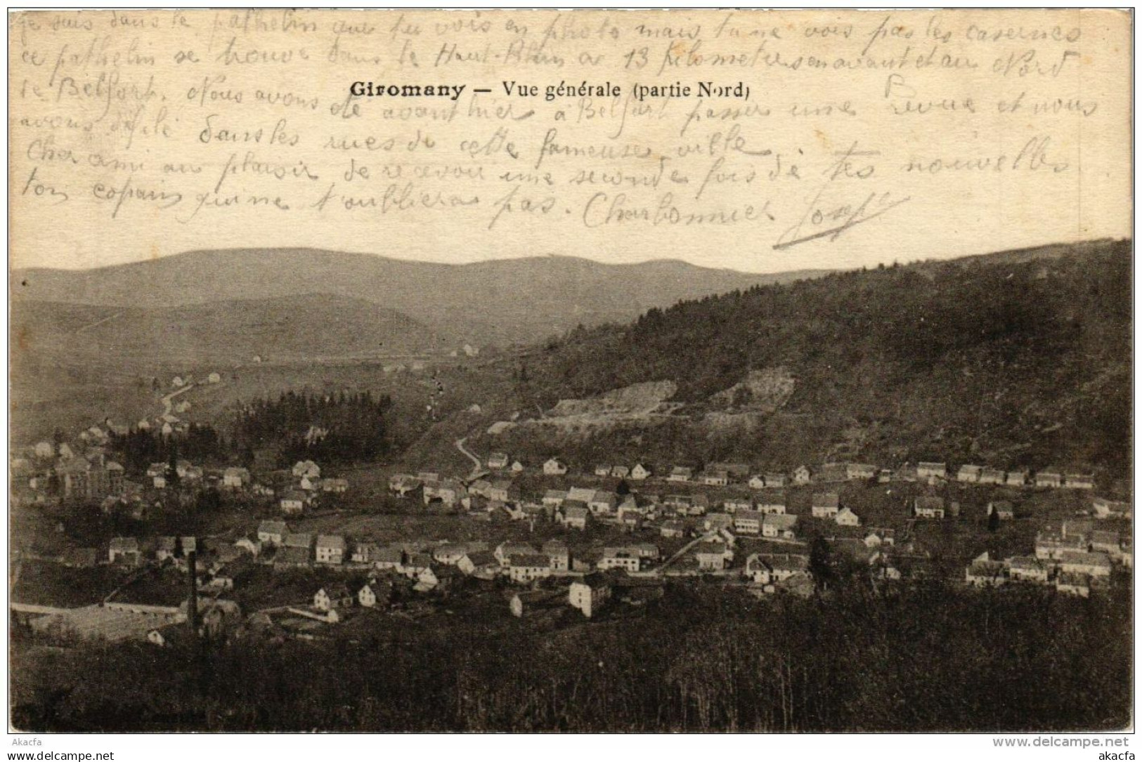 CPA GIROMAGNY Vue Generale (722583)