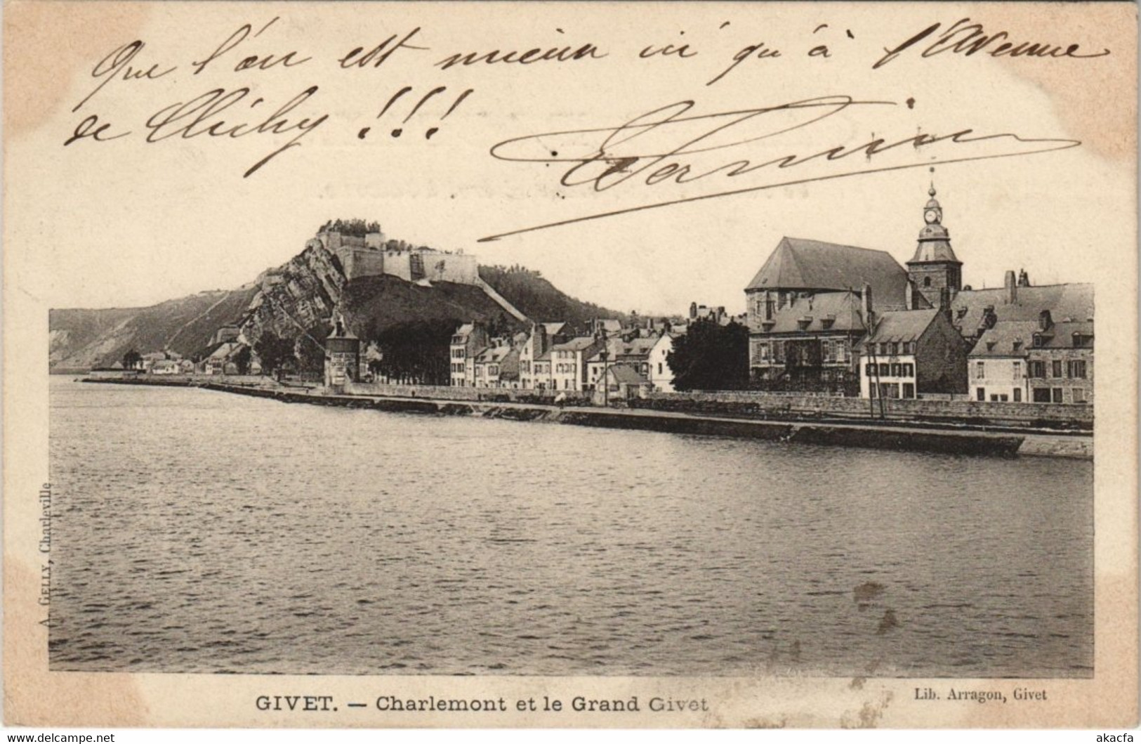 CPA GIVET - Charlemont et le grand GIVET (147864)