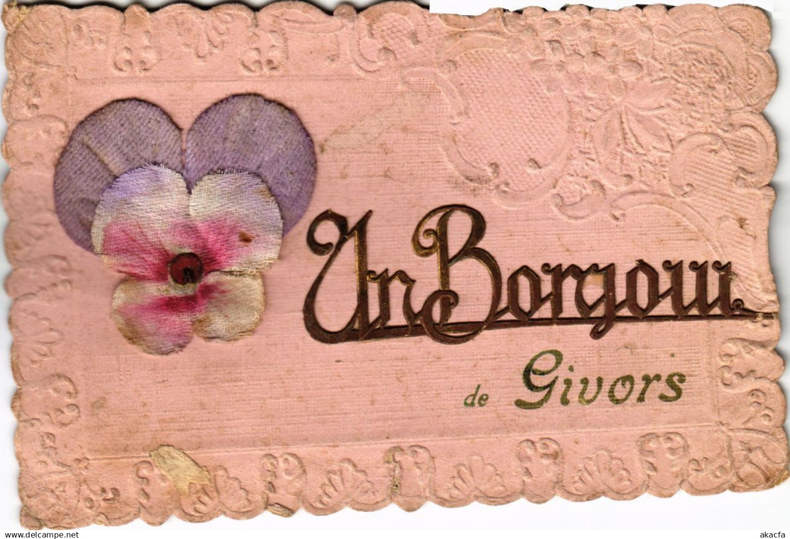 CPA Givors - Un Bonjour de Givors - Postcard with Inlay (1036295)