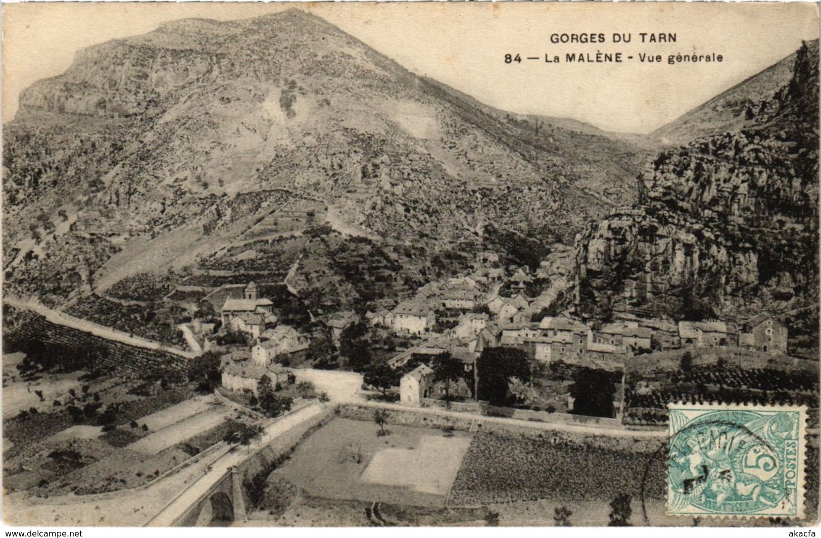 CPA Gorges du Tarn - LA MALENE - Vue générale (108072)