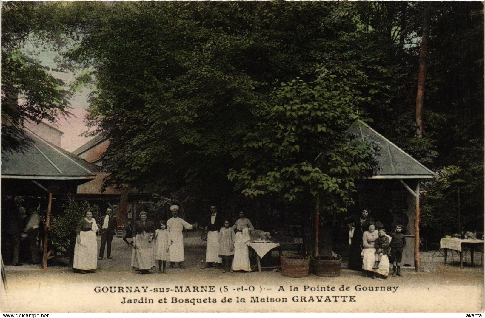 CPA GOURNAY-sur-MARNE A la Pointe de Gournay Maison GRAVATTE Jardin et Bosquets (860726)