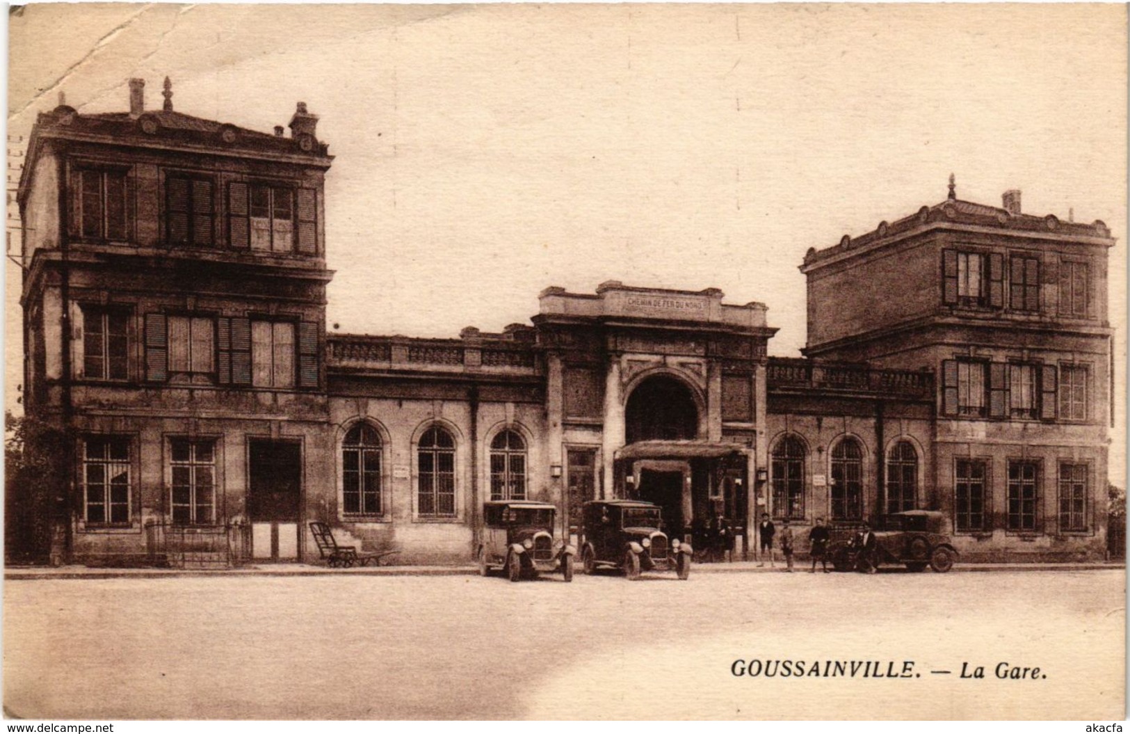 CPA GOUSSAINVILLE - La Gare (290185)