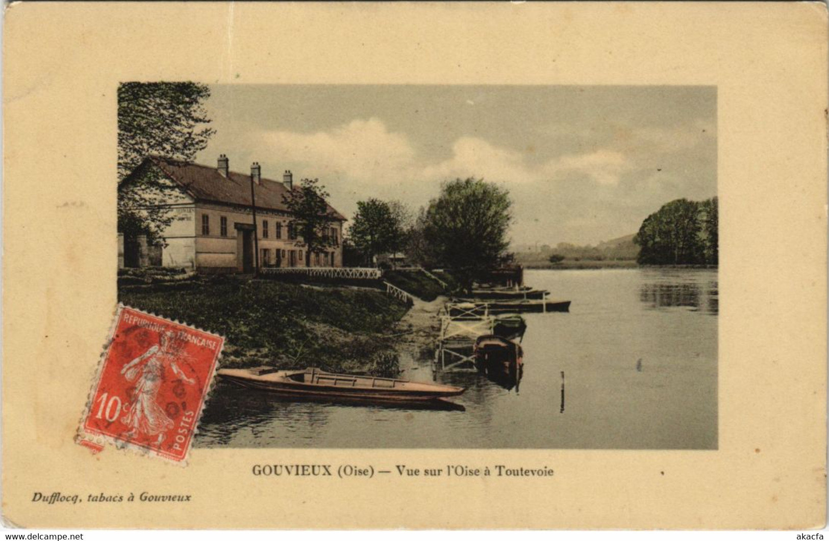 CPA GOUVIEUX - Vue sur l'Oise a Toutevoie (131047)