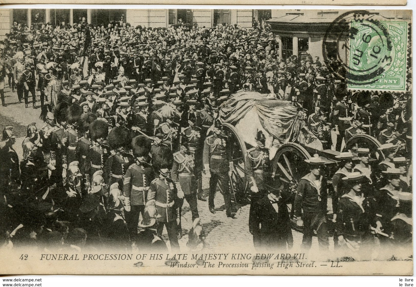 CPA GRANDE-BRETAGNE. FUNERAL PROCESSION OF HIS LATE MAJESTY KING EDWARD VII 1910 - Royaume Uni - 1910