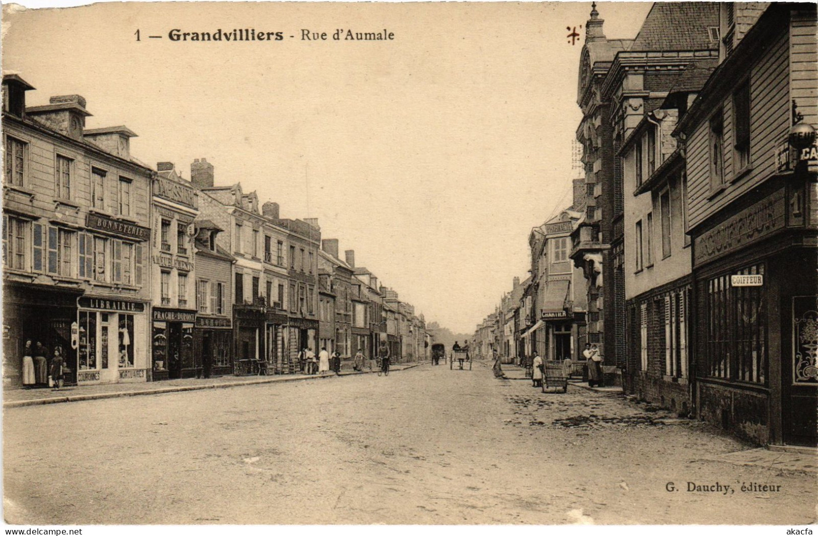 CPA Grandvilliers Rue d'Aumale (1278031)