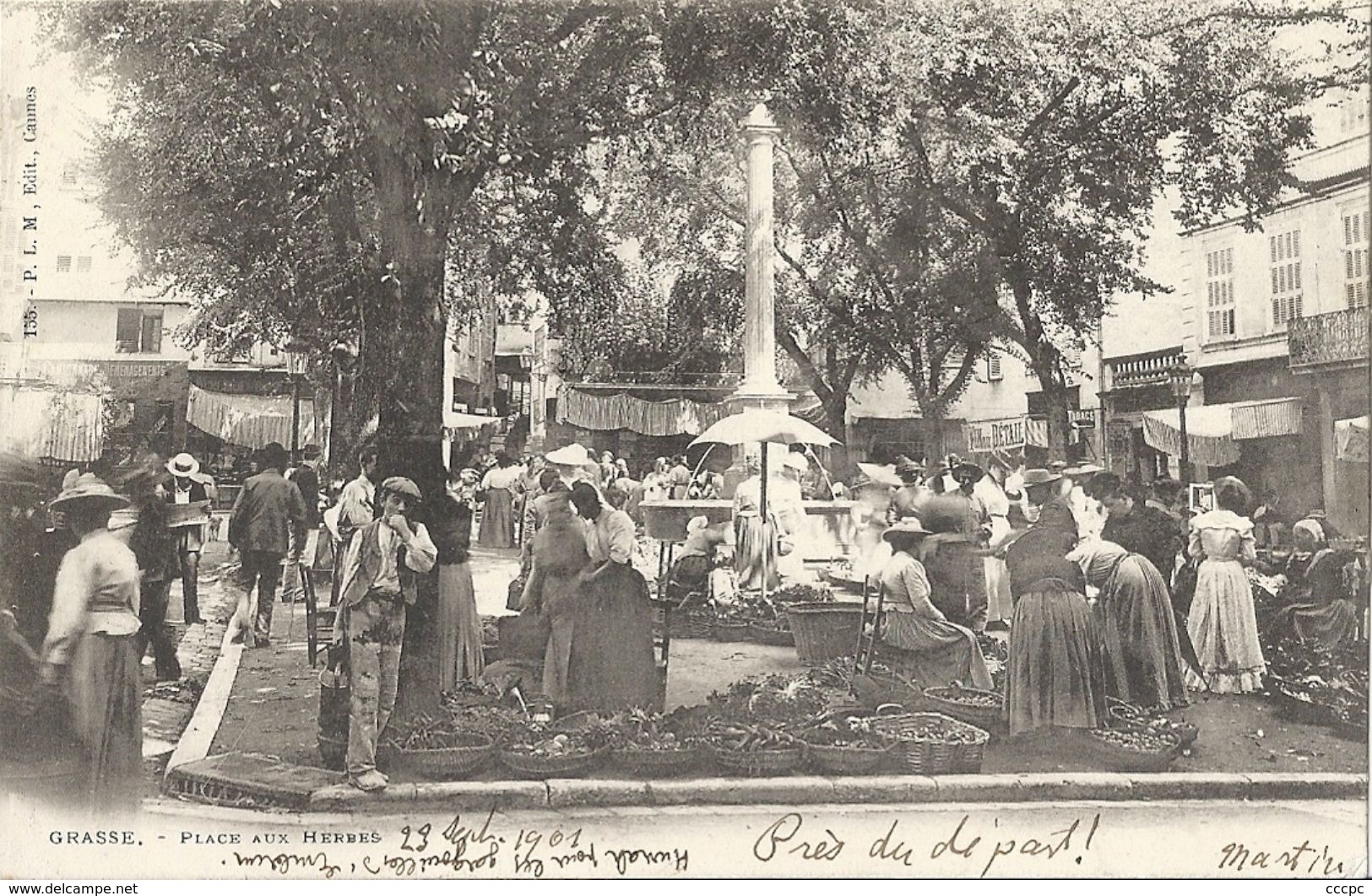 CPA Grasse Place aux Herbes