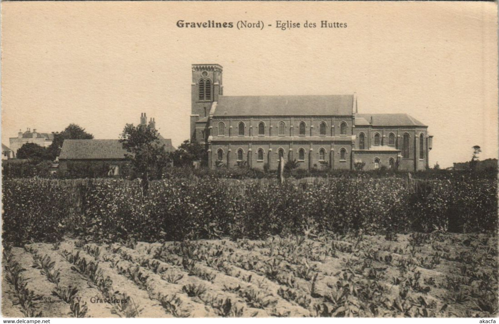 CPA GRAVELINES - Église des Huttes (136279)