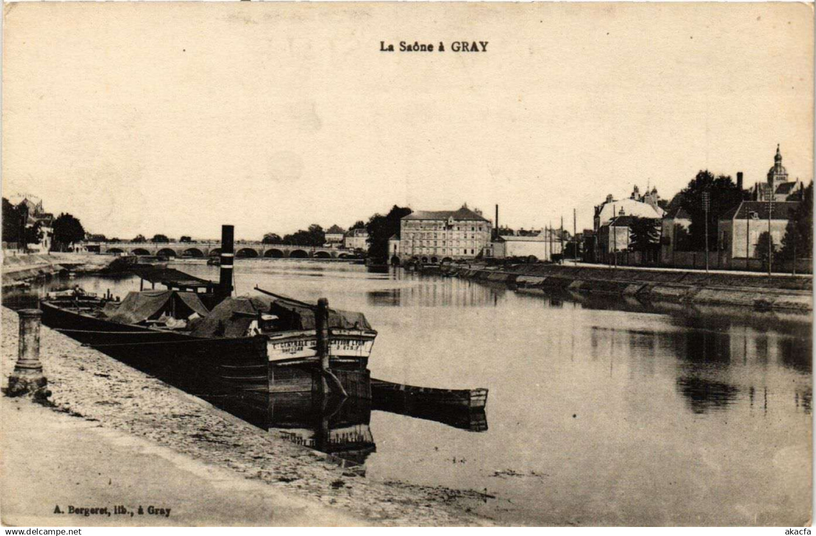 CPA GRAY - La Saone a GRAY (636587)