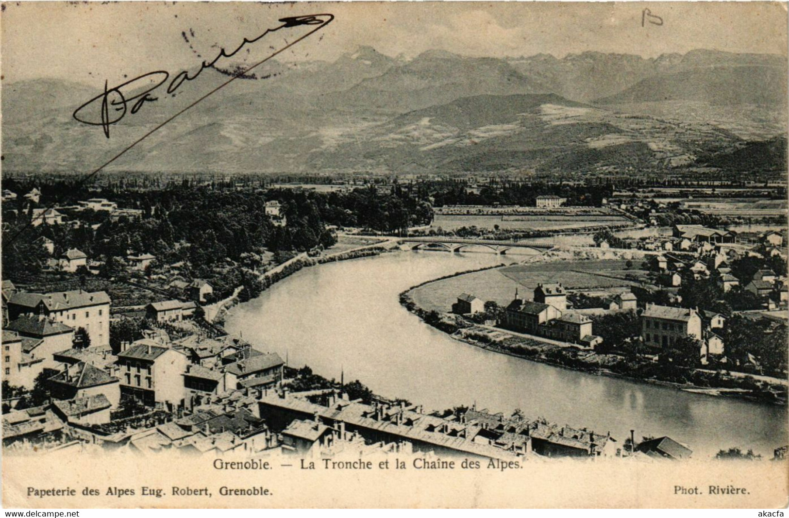 CPA GRENOBLE - La TRONCHE et la Chaine des Alpes (654895)