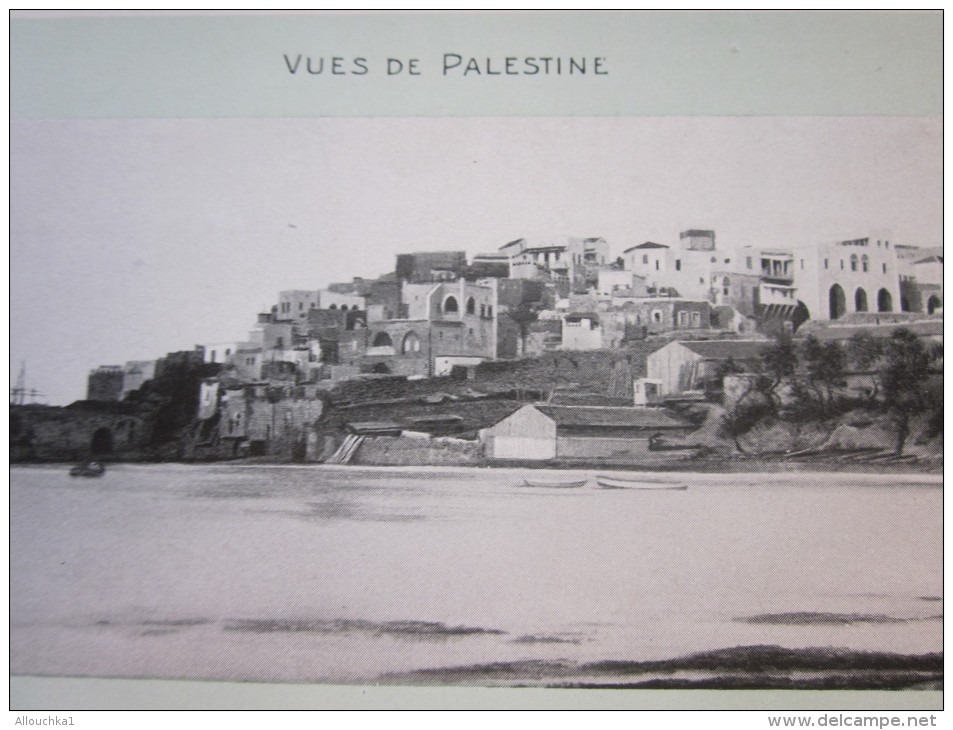 CPA&gt;Chromo image VUE DE PALESTINE Israël mandat britannique &gt;judaïca port de Jaffa Yaffo chocolat d'aiguebelle