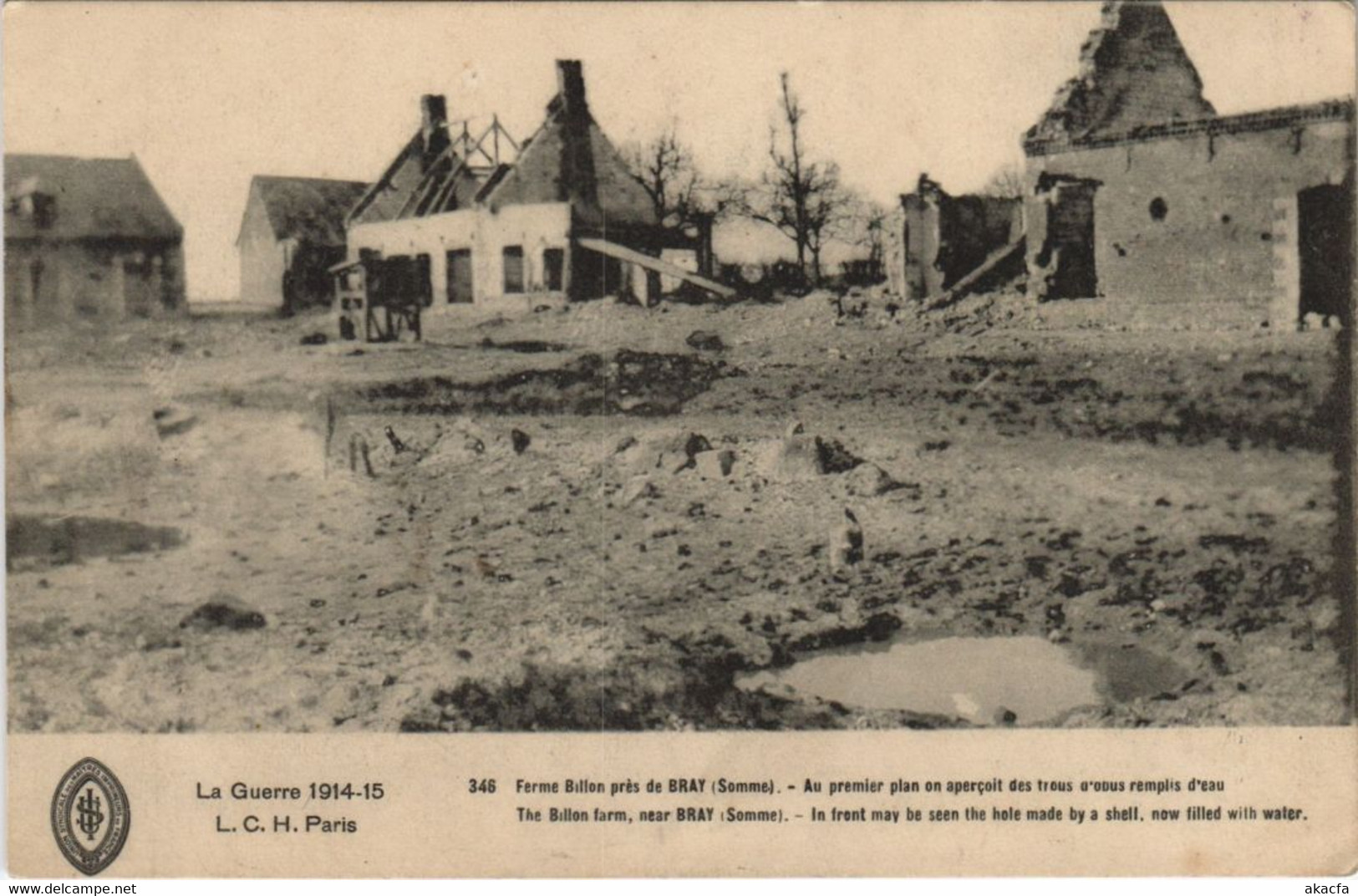 CPA Guerre BRAY-SUR-SOMME Ferme Billon (25299)