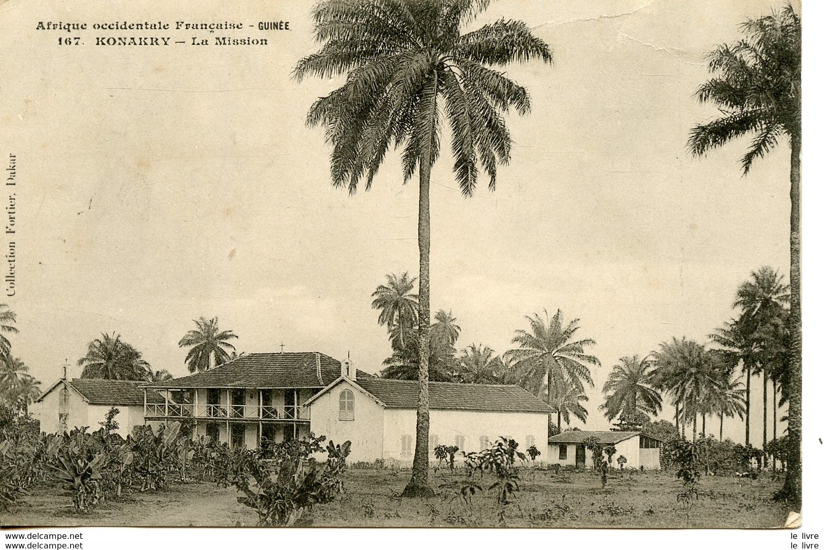 CPA GUINEE FRANCAISE. KONAKRY. LA MISSION 1906 - Guinée Française - 1906