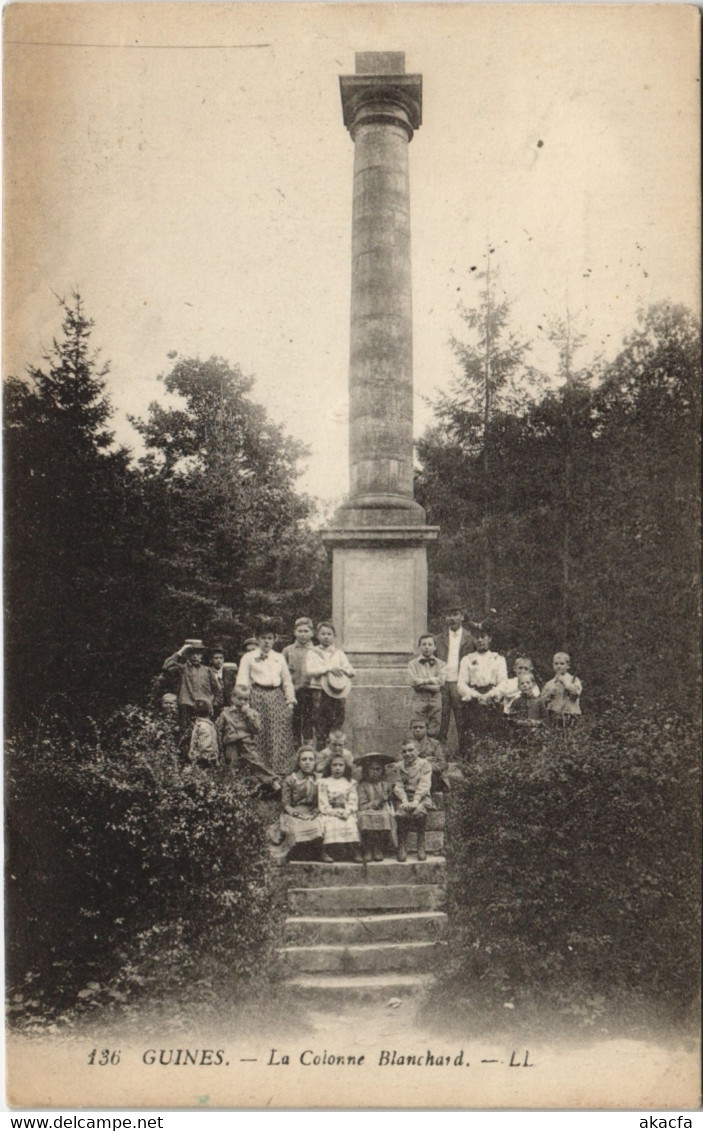 CPA GUINES - La Colonne Blanchard (129567)