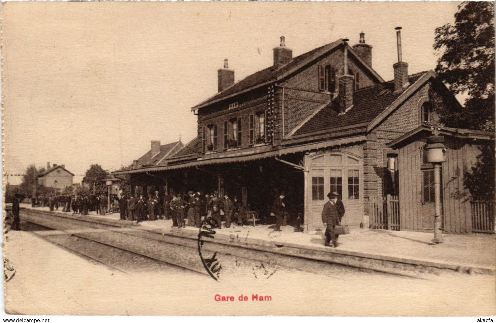 CPA HAM Gare du Ham (1292297)