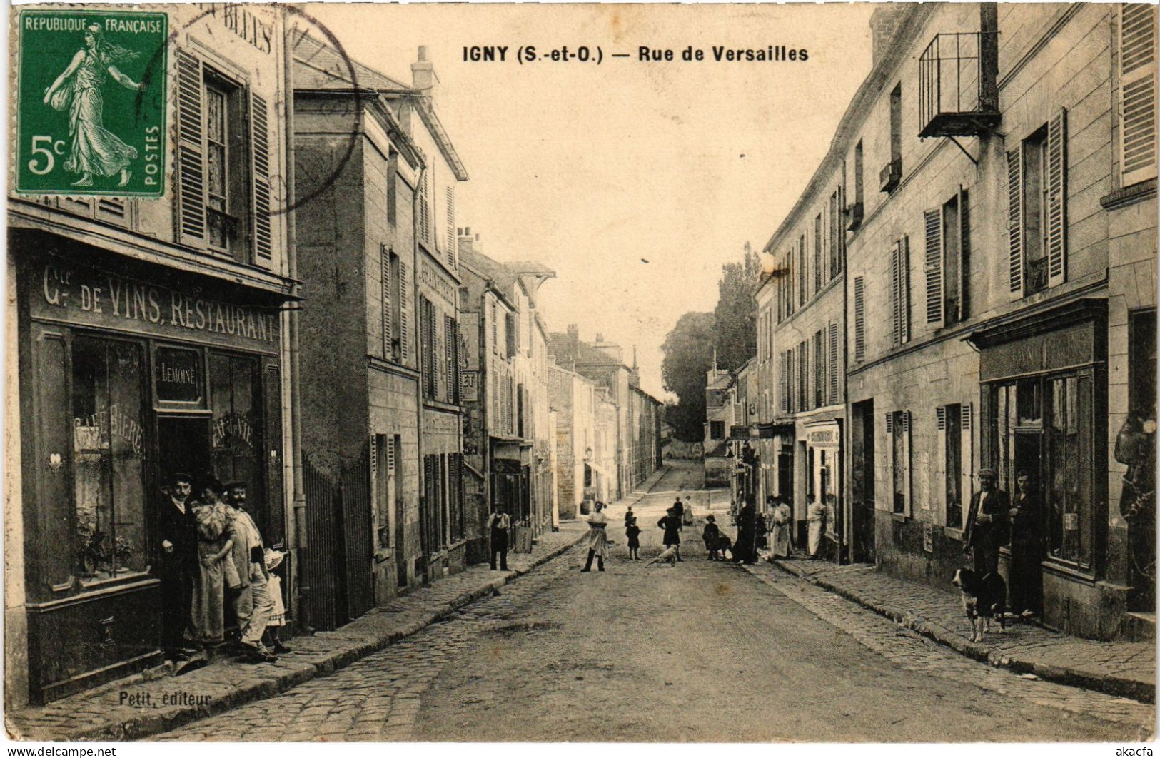 CPA Igny Rue de Versailles (1391338)