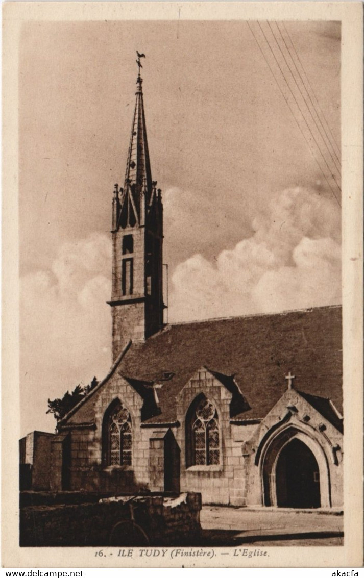 CPA Ile TUDY - L'Église (143182)