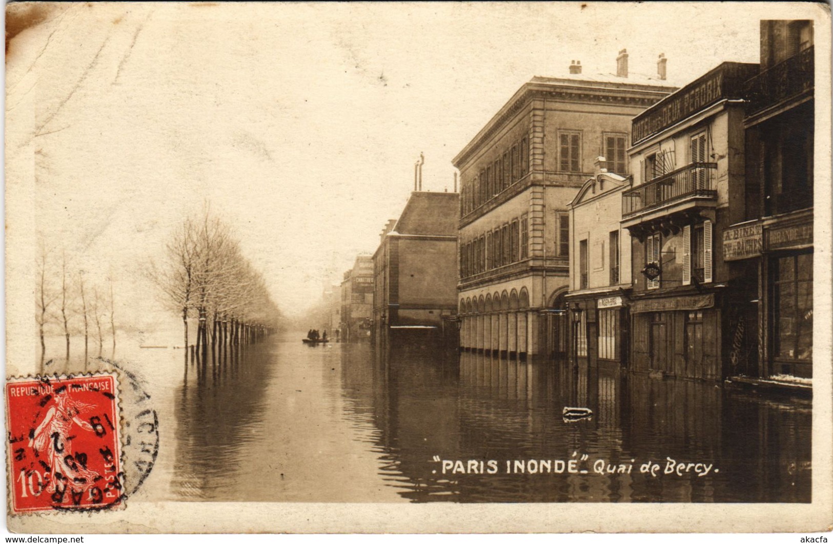 CPA Inondations PARIS 1910 Quai de Bercy (970894)