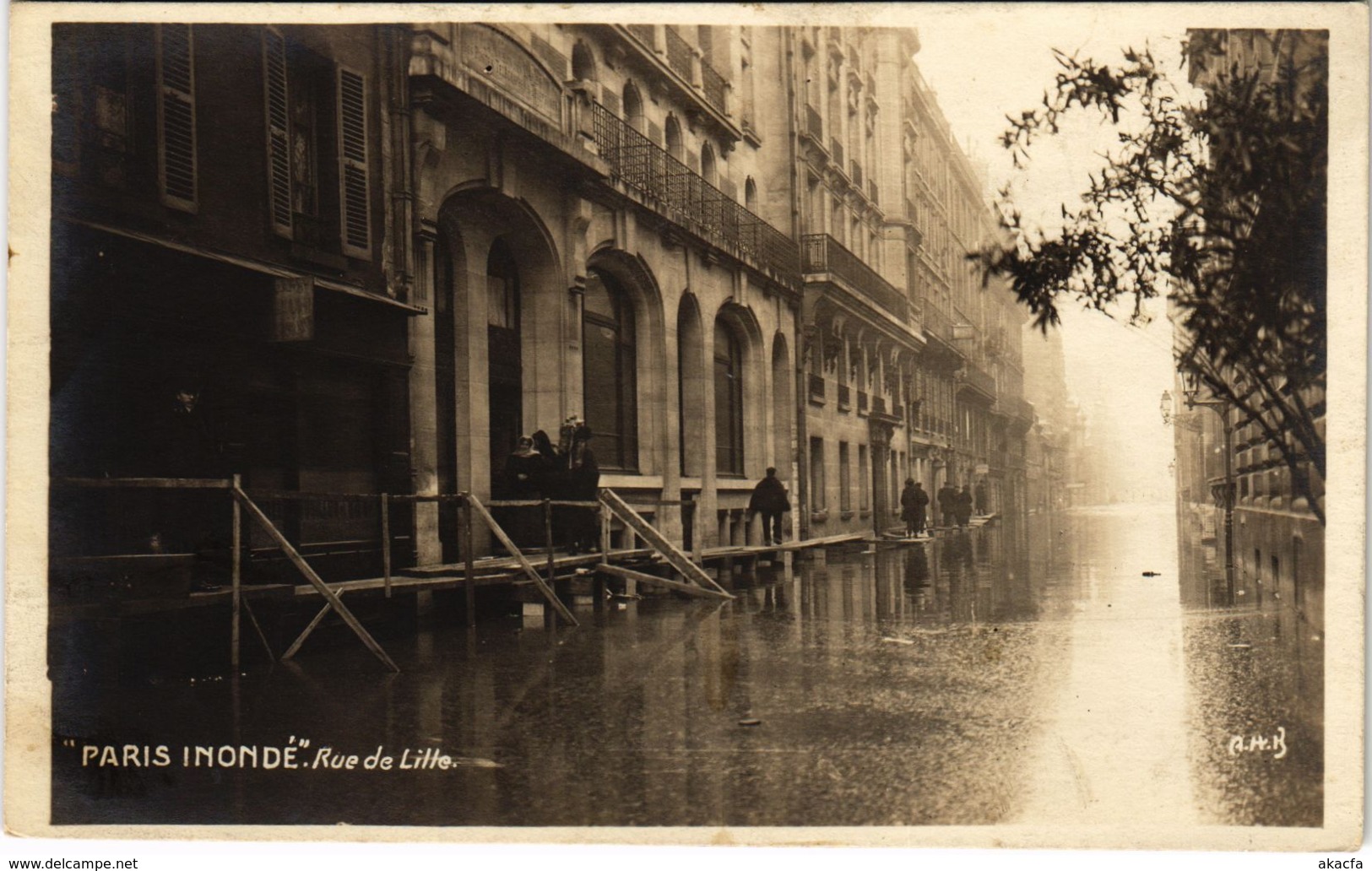 CPA Inondations PARIS 1910 Rue de Lille (970982)