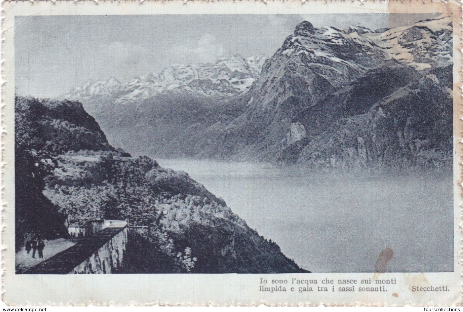 CPA ITALIE @ Cachet de  COVOLO - Carte de 1916 - Montagne des Alpes au Nord