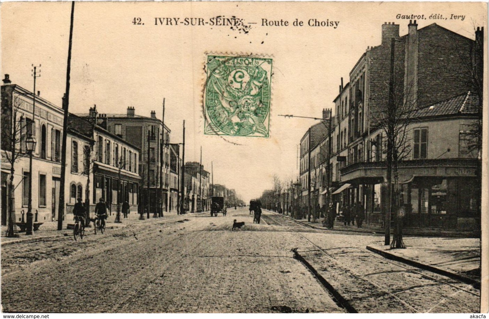 CPA IVRY-sur-SEINE Route de Choisy (869478)