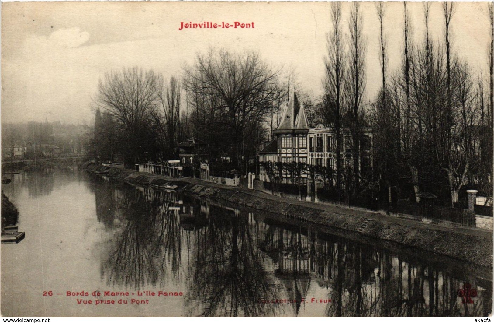 CPA JOINVILLE-le-Pont L'Ile Fanae Vue du Pont (983214)