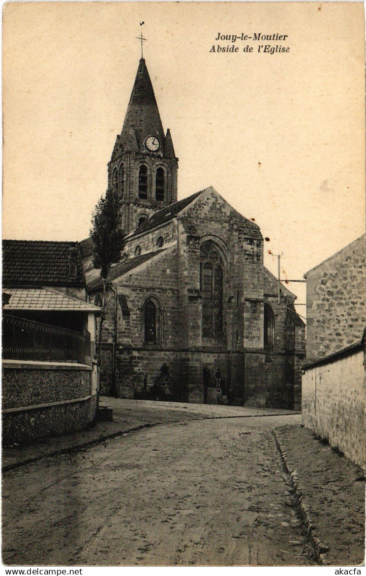 CPA Jouy le Moutier Abside de Eglise (1340371)