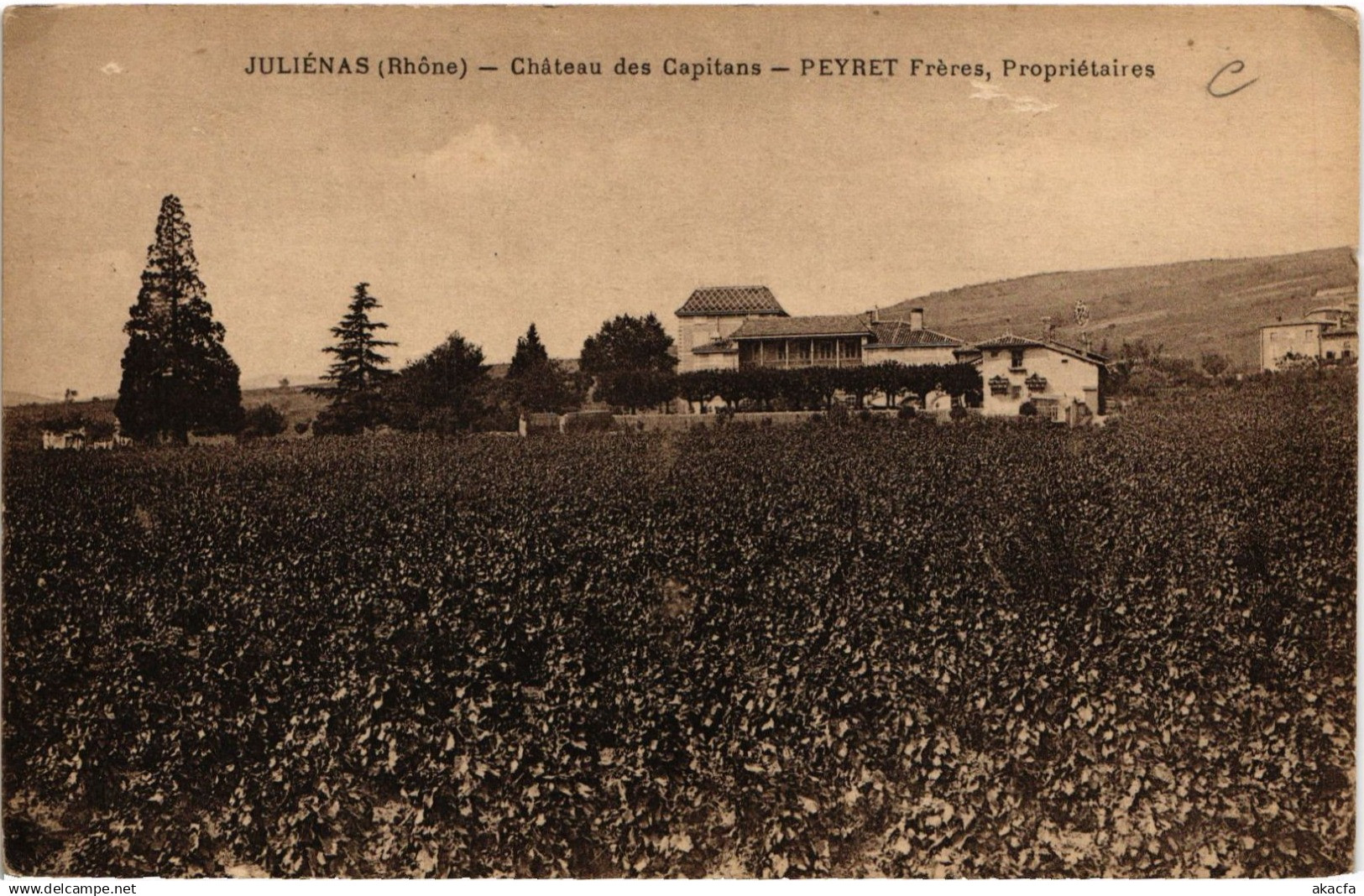 CPA JULIENAS Chateau des CAPITANS Peyret Freres porpr. (462620)