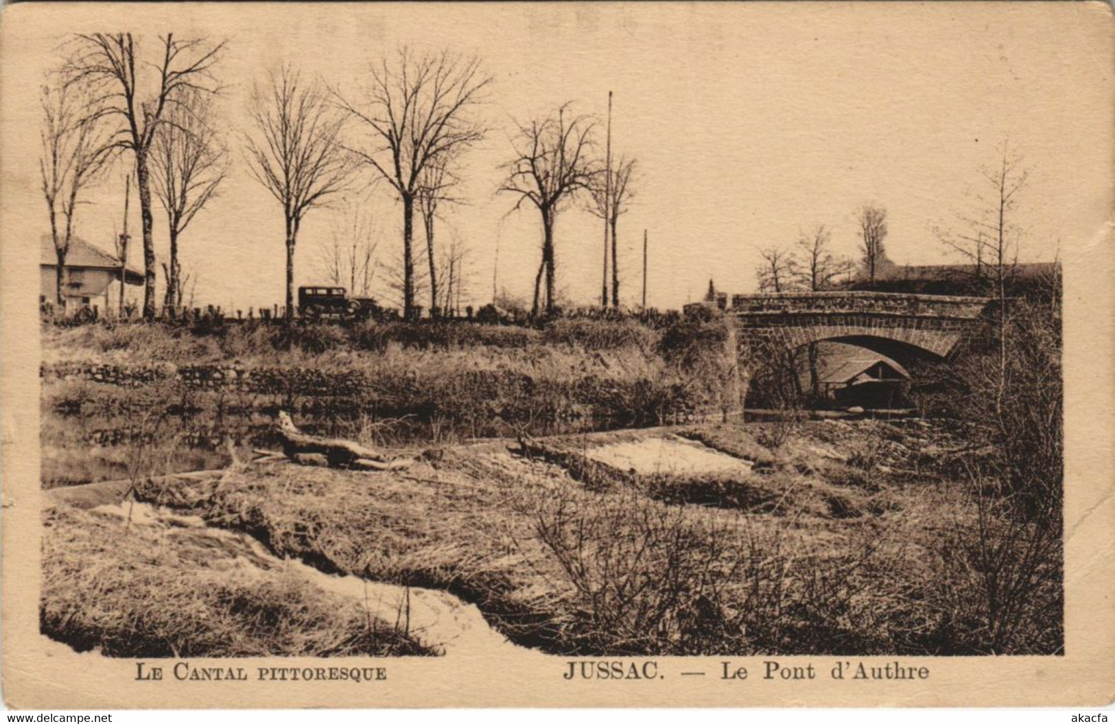 CPA Jussac Le Pont d'Authre FRANCE (1054714)