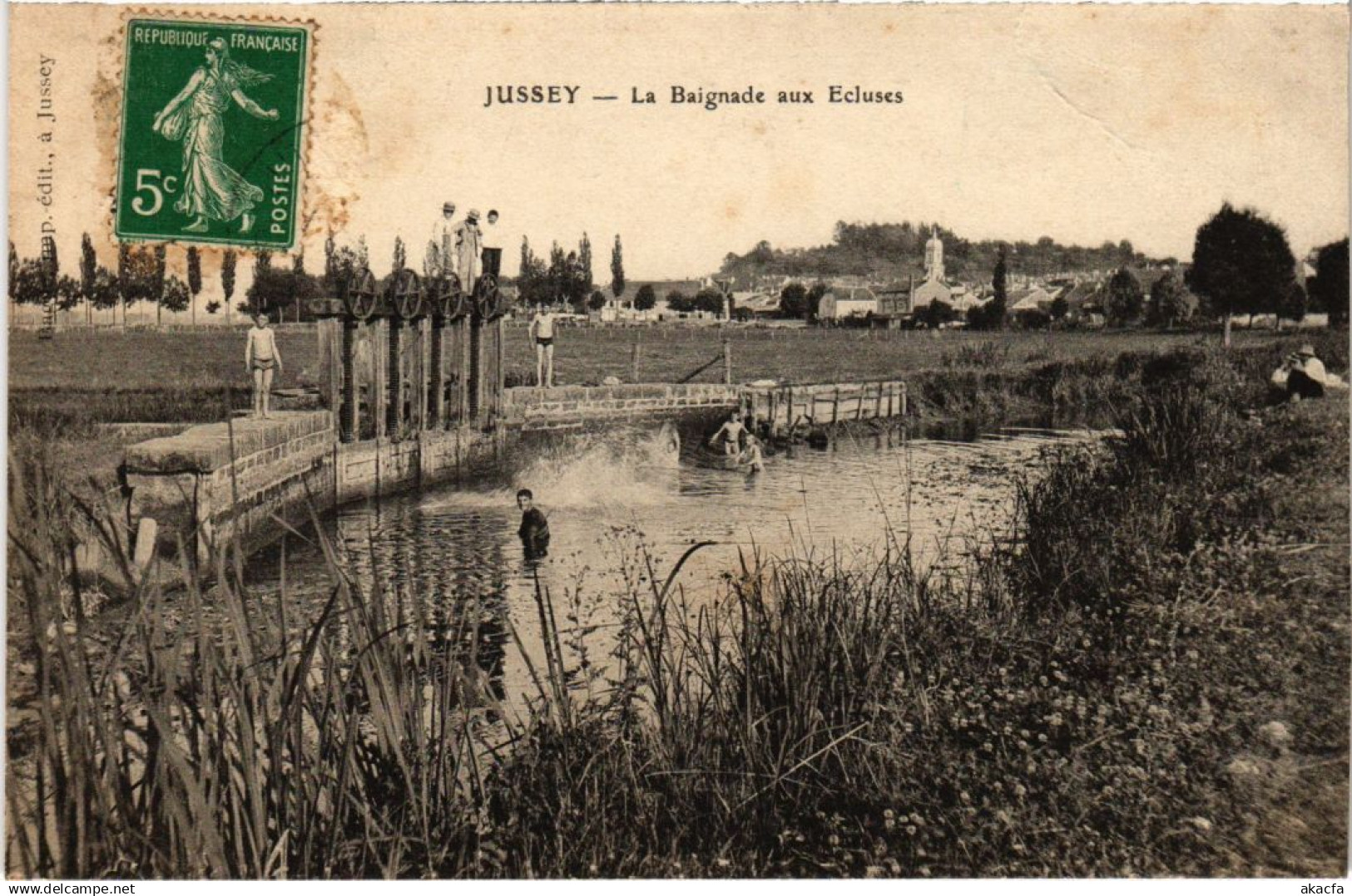 CPA Jussey La baignade aux Ecluses (1273494)