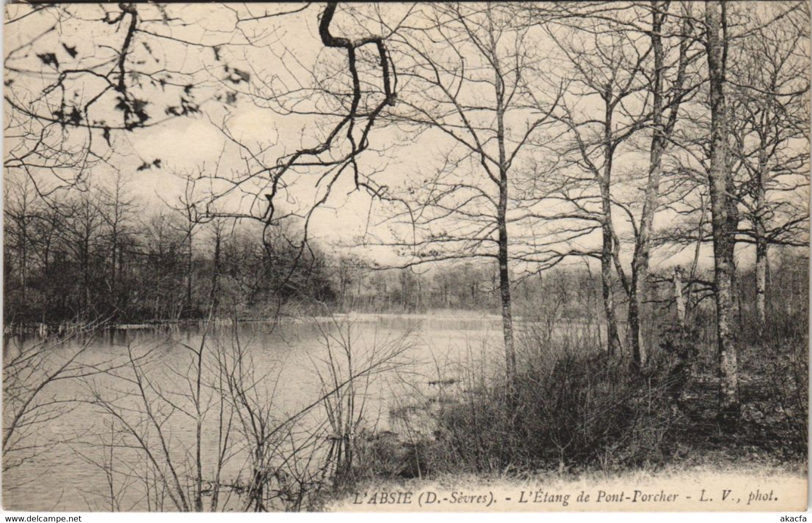 CPA L'ABSIE L'Etang de Pont-Porcher (1141104)