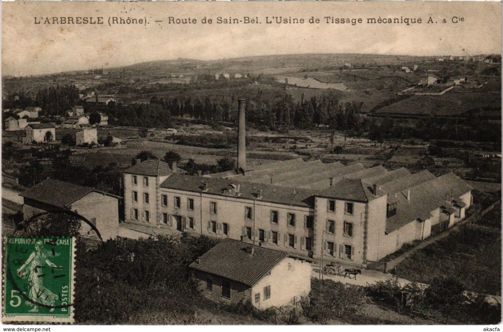 CPA L'Arbresle - L'Usine de Tissage Mecanique A. & Cie (1036476)