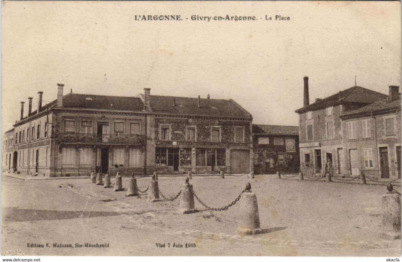 CPA L'ARGONNE - GIVRY-en-ARGONNE - La Place (131782)