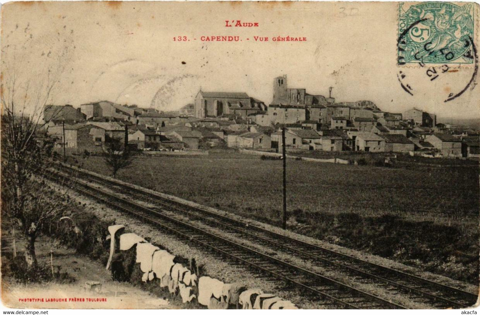 CPA l'AUDE CAPENDU Vue générale (618197)